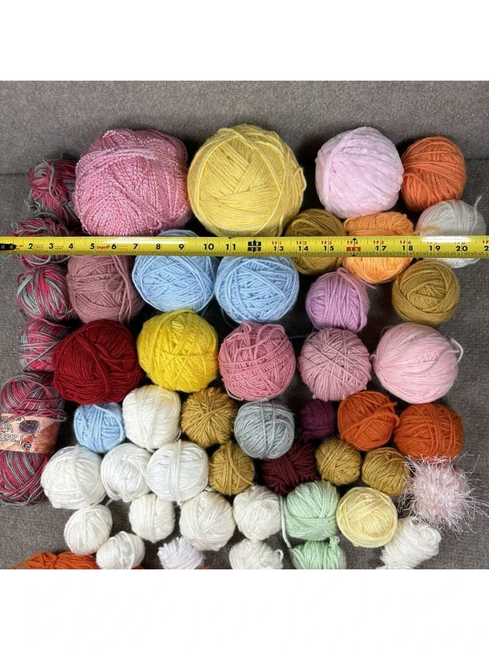 Mixed Yarn Lot Assorted Colors Textures for Knitting Crochet Crafts Acrylic